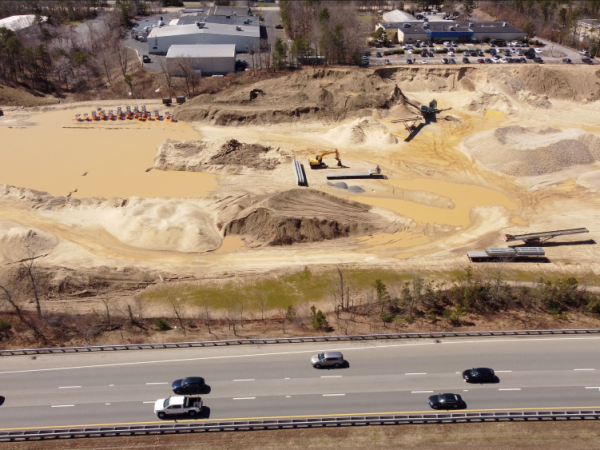 What’s going on at that giant excavation site off Route 3 South?
