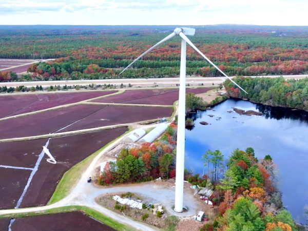 How did a giant wind turbine blade end up in a bog?
