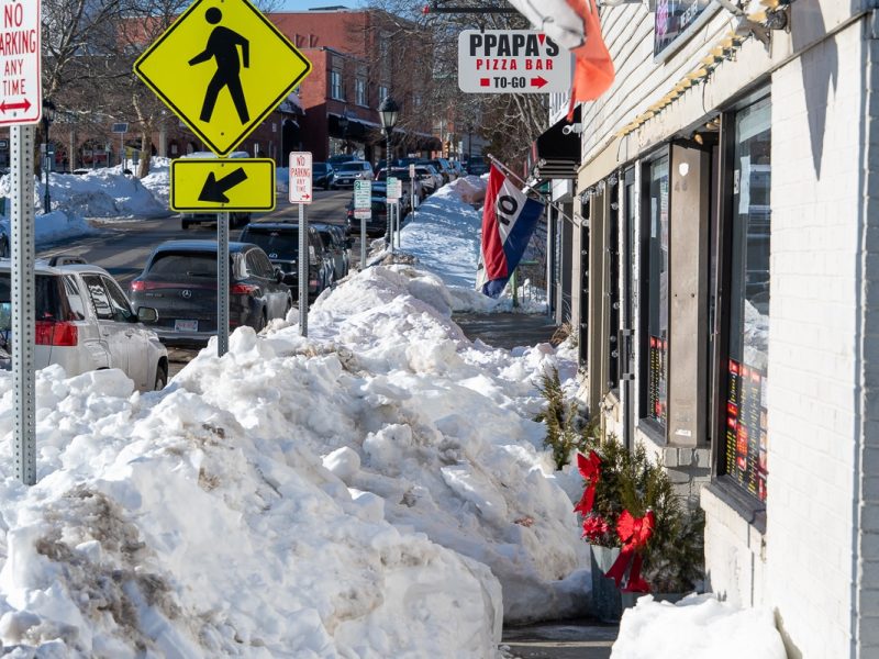 Piled snow, covered sidewalks draw ire from downtown residents
