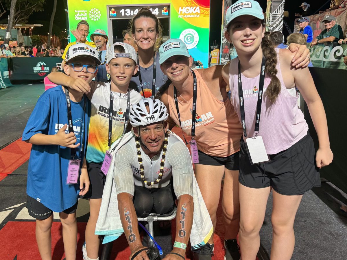 Plymouth man takes silver in triathlon